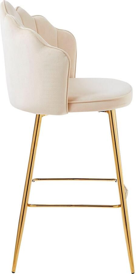 Artistiq Living Artistiq Barkruk Alexander Velvet beige (zithoogte 68cm) - Foto 8