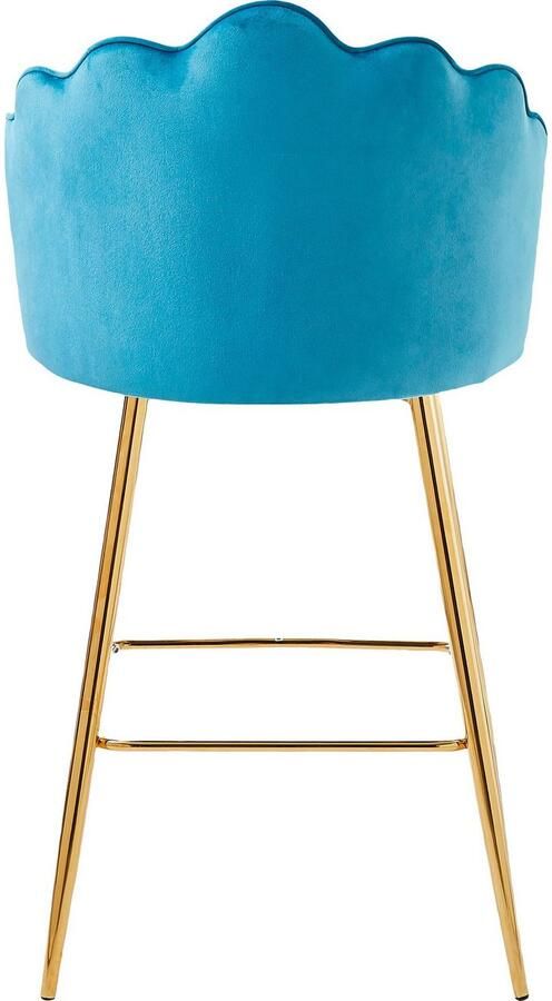 Artistiq Living Artistiq Barkruk Alexander Velvet blauw (zithoogte 68cm) - Foto 5