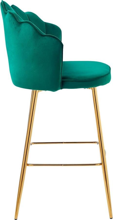 Artistiq Living Artistiq Barkruk Alexander Velvet groen (zithoogte 68cm) - Foto 6