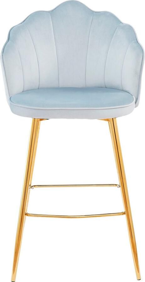 Artistiq Living Artistiq Barkruk Alexander Velvet lichtgrijs (zithoogte 68cm) - Foto 9