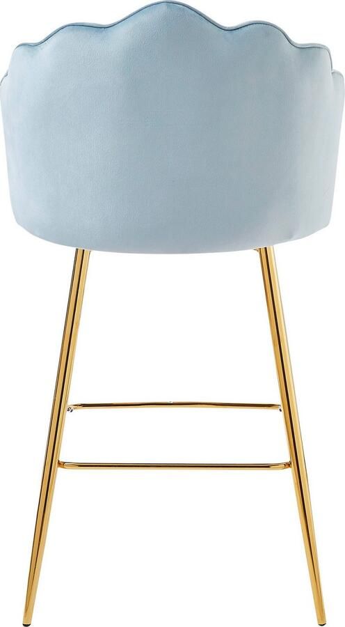 Artistiq Living Artistiq Barkruk Alexander Velvet lichtgrijs (zithoogte 68cm) - Foto 7