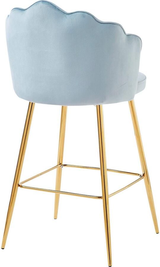 Artistiq Living Artistiq Barkruk Alexander Velvet lichtgrijs (zithoogte 68cm) - Foto 4