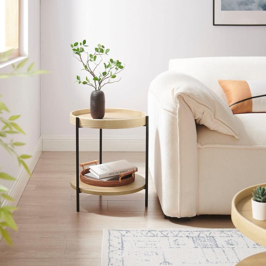 SalesFever Bijzettafel Charmant und praktisch: Beistelltisch met 2 planken (1 stuk)