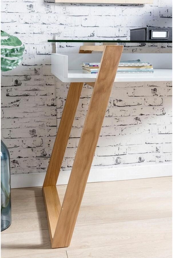 SalesFever Bureau Falun Arbeitsplatz Deluxe: Der Schreibtisch met glasplaat - Foto 2