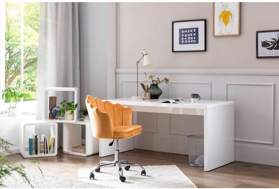 Artistiq Living Artistiq Bureau Donovan 160 x 70cm hoogglans wit - Foto 3
