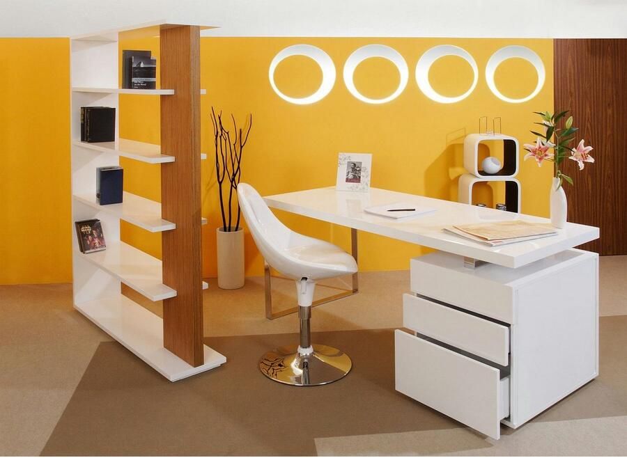 Artistiq Living Artistiq Bureau Pamela 180 x 85cm met 3 laden Wit - Foto 2