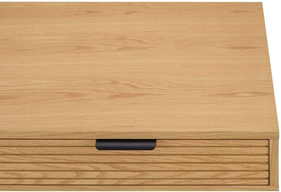 SalesFever Bureau Visby Design-Schreibtisch für effizientes Arbeiten Eiken echt houtfineer - Foto 3