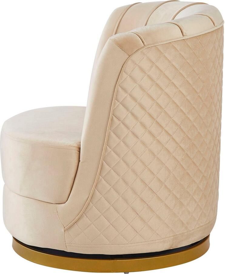 SalesFever Draaibare fauteuil Komfortabler Drehsessel mit Stil 360° draaifunctie - Foto 6