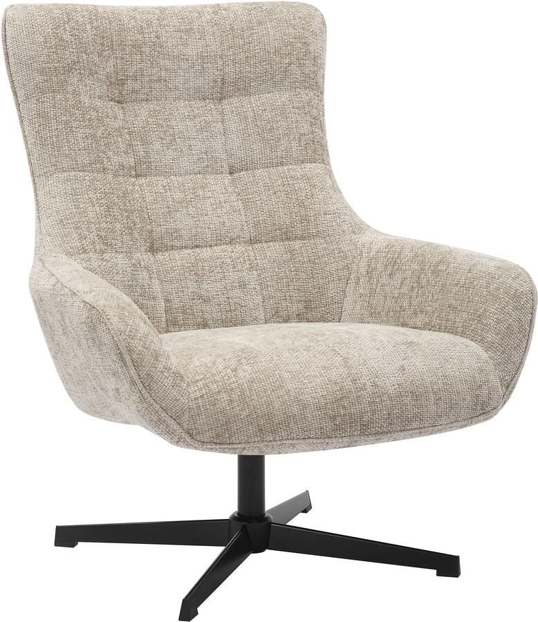 SalesFever Draaibare fauteuil Komfortabler Drehsessel zum Entspannen Zitvlak met pocketvering - Foto 6