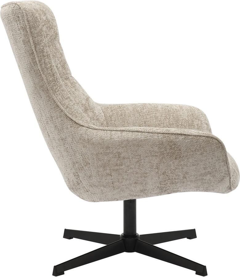 SalesFever Draaibare fauteuil Komfortabler Drehsessel zum Entspannen Zitvlak met pocketvering - Foto 4