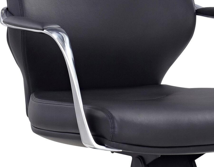 SalesFever Draaistoel Met stijl en comfort Ergonomische bureaustoel met onderhoudsvriendelijke kunstleren bekleding - Foto 4