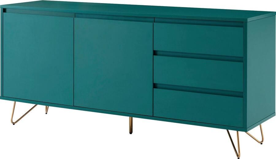 SalesFever Dressoir Bolton Zeitlose Kommode für stilvolle Ordnung Commode met hairpin benen breedte 150 cm - Foto 3