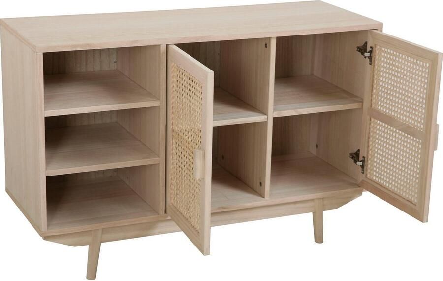 SalesFever Dressoir Vejle Charmante ladekast voor opbergruimte Charmante ladekast met rotan-Weens vlechtwerk deurfronten - Foto 9