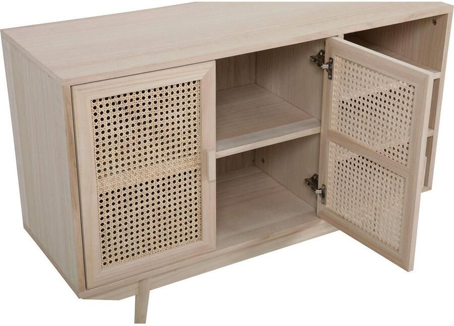 SalesFever Dressoir Vejle Charmante ladekast voor opbergruimte Charmante ladekast met rotan-Weens vlechtwerk deurfronten - Foto 5