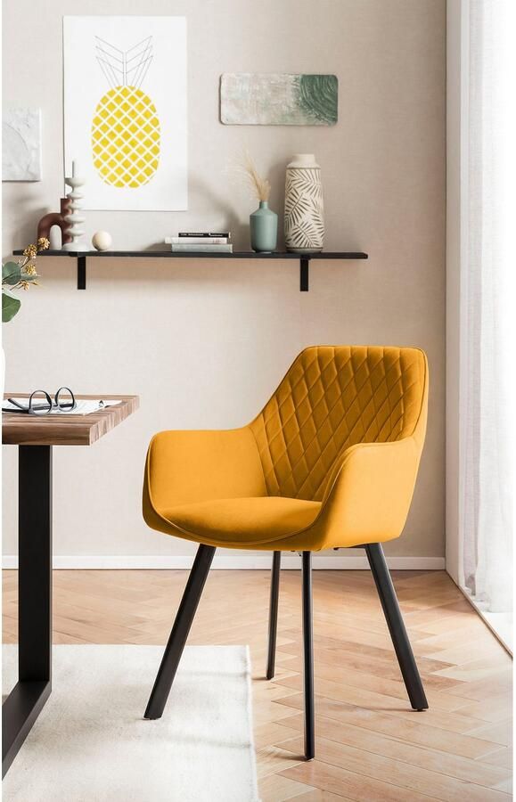 SalesFever Eethoek Essgruppe mit Stil Tafelblad behandeld met OSMO hardwasolie in zijdeglans afwerking (set 5-delig) - Foto 9