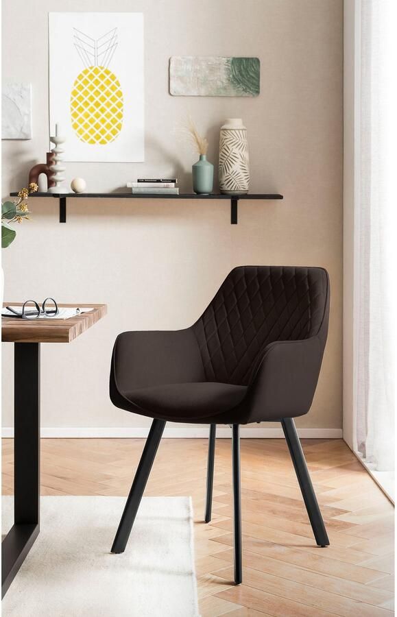 SalesFever Eethoek Essgruppe mit Stil Tafelblad behandeld met OSMO hardwasolie in zijdeglans afwerking (set 5-delig) - Foto 9