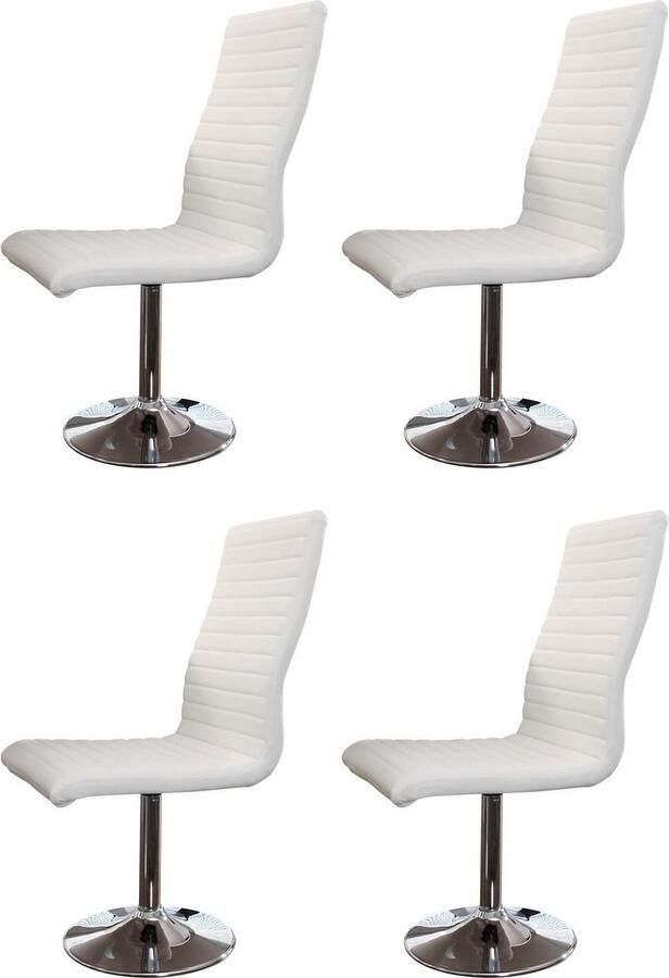 SalesFever Eethoek Dijon Essgruppe im zeitgemäßen Stil bestaand uit tulptafel en draaistoelen (set 5-delig) - Foto 3