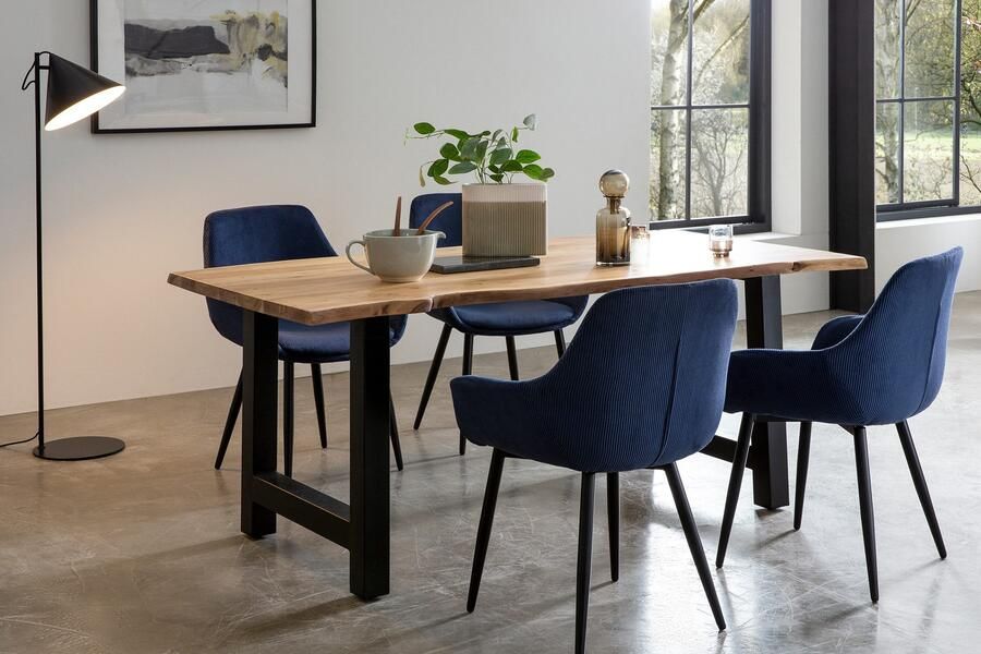 SalesFever Eethoek Elegante Essgruppe für stilvolles Speisen Massief hout geolied en tweevoudig gewaxt (set 5-delig) - Foto 10