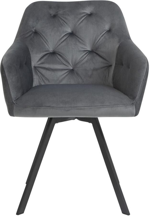 SalesFever Eethoek Essgruppe für stilvolles Speisen Stoelen met 360° draaiplateau tafelblad met echte boomrand (set 5-delig) - Foto 7