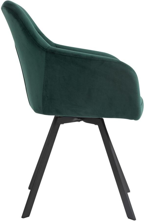 SalesFever Eethoek Essgruppe für stilvolles Speisen Stoelen met 360° draaiplateau tafelblad met echte boomrand (set 5-delig) - Foto 7