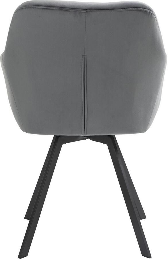 SalesFever Eethoek Essgruppe für stilvolles Speisen Stoelen met 360° draaiplateau tafelblad met echte boomrand (set 5-delig) - Foto 13