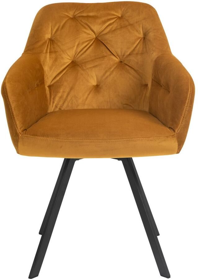 SalesFever Eethoek Essgruppe für stilvolles Speisen Stoelen met 360° draaiplateau tafelblad met echte boomrand (set 5-delig) - Foto 5