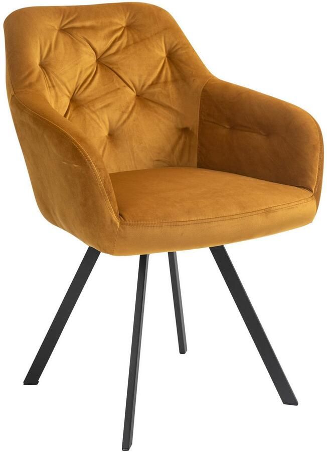 SalesFever Eethoek Essgruppe für stilvolles Speisen Stoelen met 360° draaiplateau tafelblad met echte boomrand (set 5-delig) - Foto 4