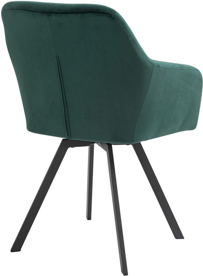 SalesFever Eethoek Essgruppe für stilvolles Speisen Stoelen met 360° draaiplateau tafelblad met echte boomrand (set 5-delig) - Foto 3