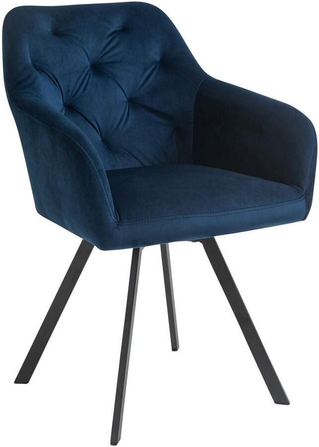 SalesFever Eethoek Essgruppe für stilvolles Speisen Stoelen met 360° draaiplateau tafelblad met echte boomrand (set 5-delig) - Foto 4