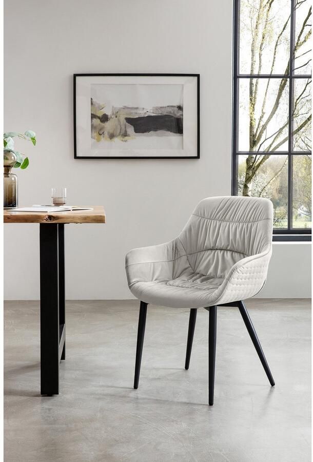 SalesFever Eethoek Esszimmerausstattung aus Holz und Metall Massief hout geolied en tweevoudig gewaxt (set 5-delig) - Foto 10