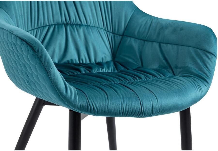 SalesFever Eethoek Esszimmerausstattung aus Holz und Metall Massief hout geolied en tweevoudig gewaxt (set 5-delig) - Foto 7