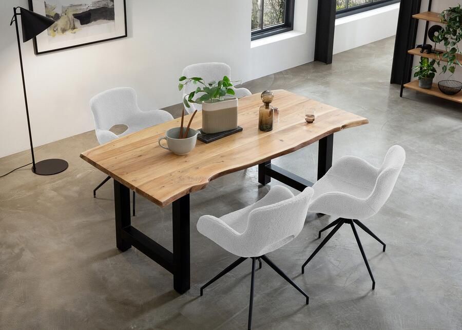 SalesFever Eethoek für gesellige Abende Camiri Massief hout geolied en tweevoudig gewaxt (set 5-delig) - Foto 4