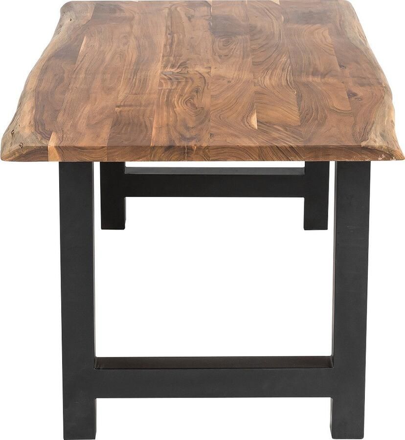 SalesFever Eethoek Elegante Essgruppe für stilvolles Speisen Massief hout geolied en tweevoudig gewaxt (set 5-delig) - Foto 2