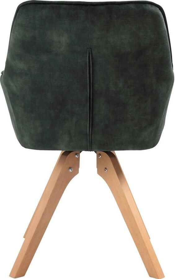 SalesFever Eethoek Stilvolle Essgruppe (5-delig) tafelbreedte 180 cm stoelen 180° draaibaar met fluweel - Foto 8