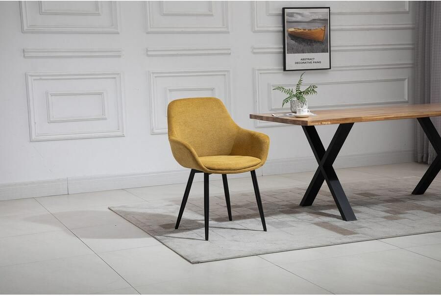 SalesFever Eethoek Stilvolle Essgruppe für Ihr Zuhause Tafelblad behandeld met OSMO hardwasolie in zijdeglans afwerking (set 5-delig) - Foto 13