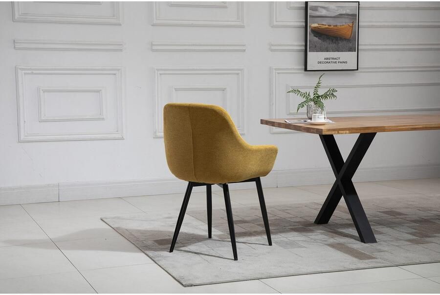 SalesFever Eethoek Stilvolle Essgruppe für Ihr Zuhause Tafelblad behandeld met OSMO hardwasolie in zijdeglans afwerking (set 5-delig) - Foto 11