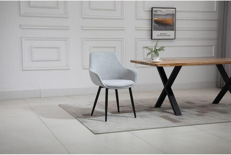 SalesFever Eethoek Stilvolle Essgruppe für Ihr Zuhause Tafelblad behandeld met OSMO hardwasolie in zijdeglans afwerking (set 5-delig) - Foto 12