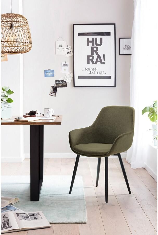 SalesFever Eethoek Stilvolle Essgruppe für Ihr Zuhause Tafelblad behandeld met OSMO hardwasolie in zijdeglans afwerking (set 5-delig) - Foto 9