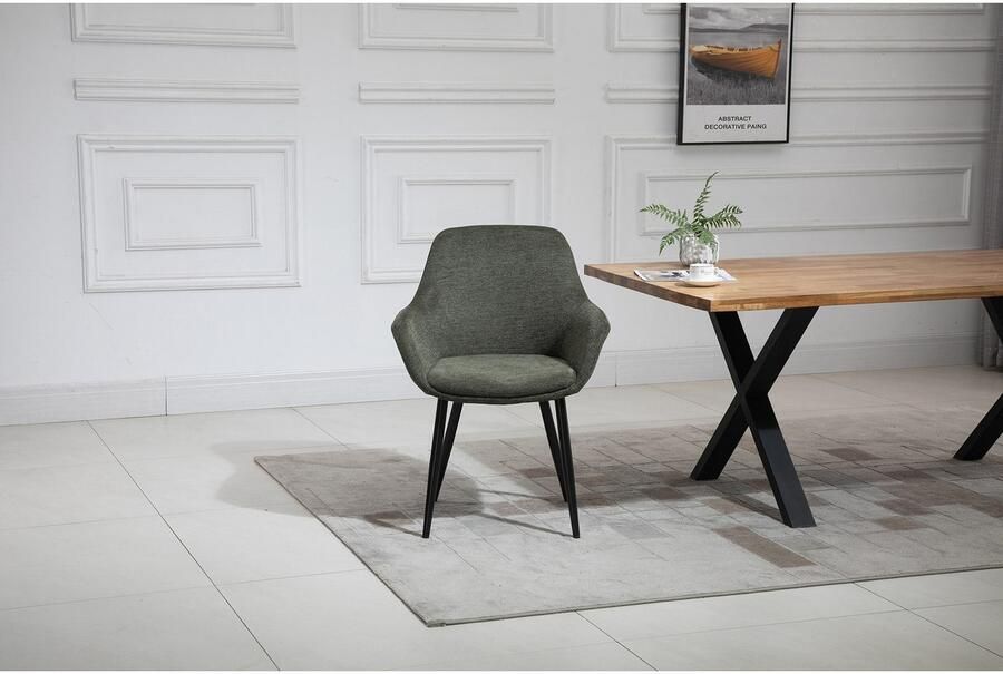 SalesFever Eethoek Stilvolle Essgruppe für Ihr Zuhause Tafelblad behandeld met OSMO hardwasolie in zijdeglans afwerking (set 5-delig) - Foto 11