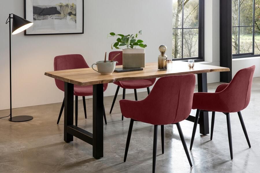 SalesFever Eethoek Stilvolle Essgruppe Massief hout geolied en tweevoudig gewaxt (set 5-delig) - Foto 15