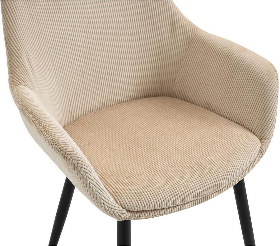 SalesFever Eethoek Elegante Essgruppe für stilvolles Speisen Massief hout geolied en tweevoudig gewaxt (set 5-delig) - Foto 3