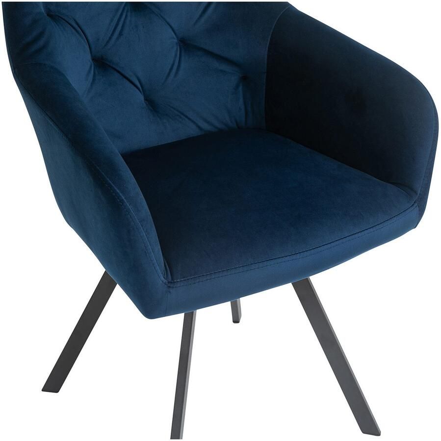 SalesFever Eethoek Stilvolle Essgruppe Stoelen met 360° draaiplateau onder de zitting met echte boomrand (set 5-delig)