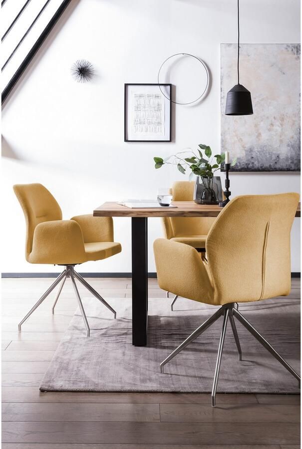 SalesFever Eethoek Stilvolle Essgruppe Tafelblad behandeld met OSMO hardwasolie in zijdeglans afwerking (set 5-delig) - Foto 5