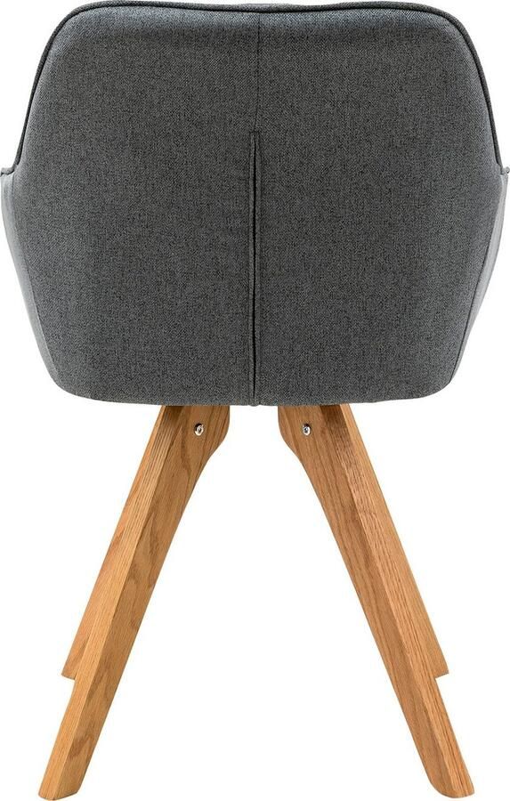 SalesFever Eethoek Växjö Elegant gestaltete Essgruppe bestaand uit 4 moderne beklede stoelen en een 180 cm brede tafel (set 5-delig) - Foto 7