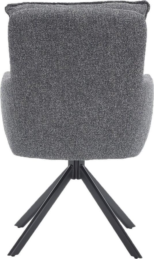 SalesFever Eetkamerstoel Austin Armlehnstuhl mit hochwertiger Taschenfederkern-Polsterung Eetkamerstoel met 360° draaifunctie metalen voet (1 stuk) - Foto 13