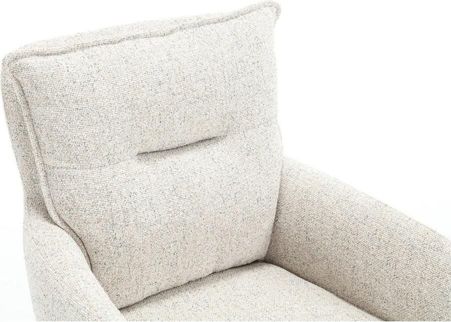 SalesFever Eetkamerstoel Austin Armlehnstuhl mit hochwertiger Taschenfederkern-Polsterung Eetkamerstoel met 360° draaifunctie metalen voet (1 stuk) - Foto 7