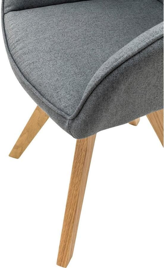 SalesFever Eetkamerstoel Bequemer Atuhl met diamantvormig stiksel op de rugleuning (set 2 stuks) - Foto 9