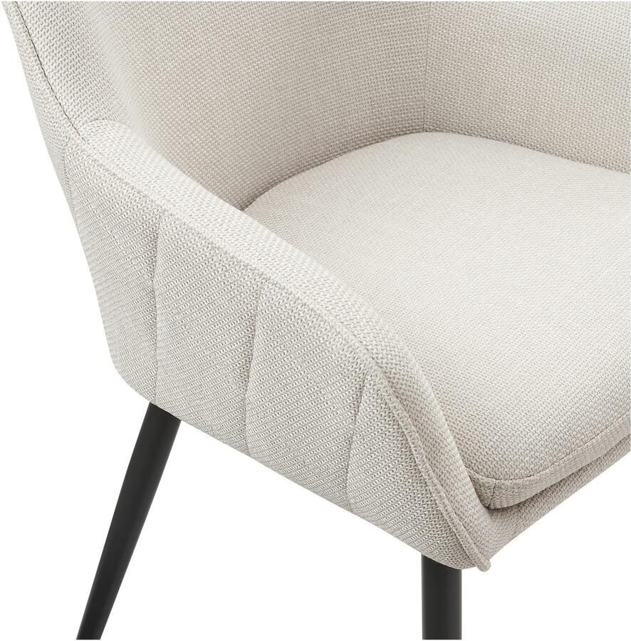 SalesFever Eetkamerstoel Boston Der Stuhl für Ihr Esszimmer met diamantvormig stiksel aan de achterkant - Foto 2