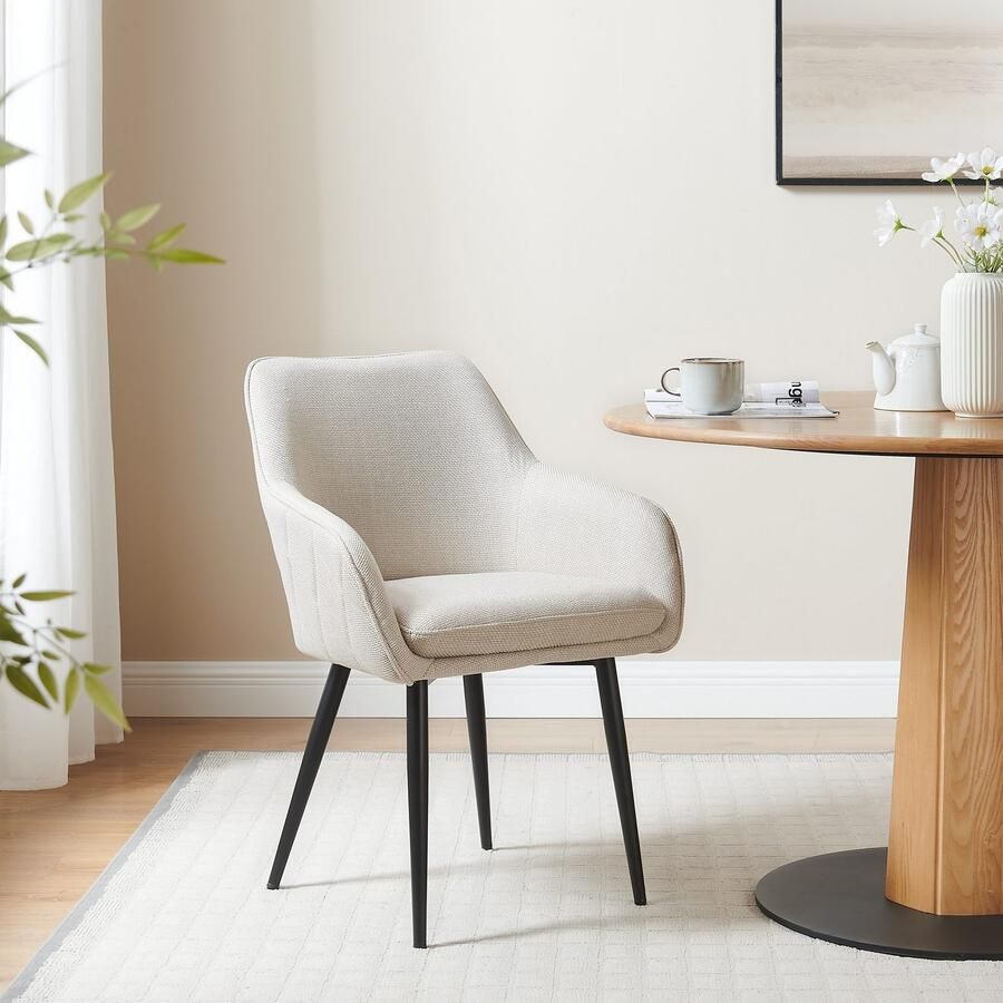 SalesFever Eetkamerstoel Boston Der Stuhl für Ihr Esszimmer met diamantvormig stiksel aan de achterkant