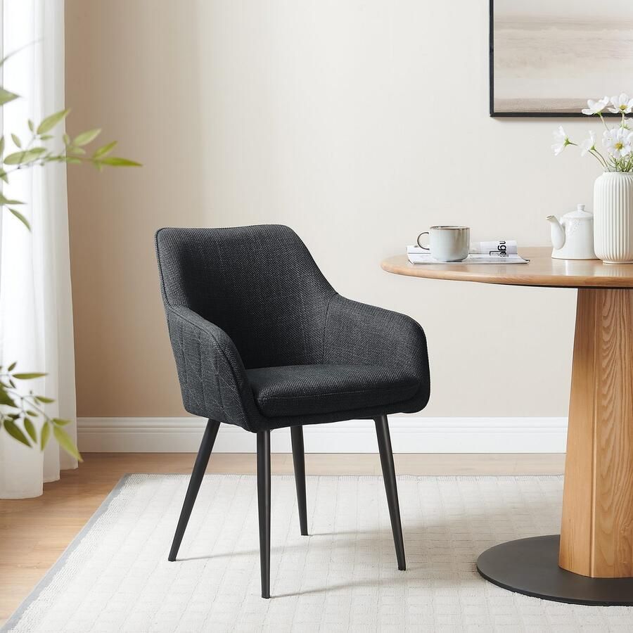 SalesFever Eetkamerstoel Boston Der Stuhl für Ihr Esszimmer met diamantvormig stiksel aan de achterkant